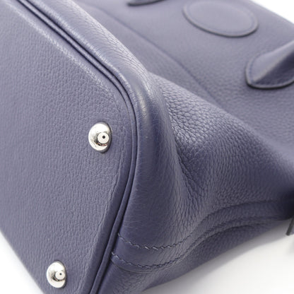 ボリード31 ブルーアンクル ハンドバッグ トリヨンクレマンス ダークブルー シルバー金具 2WAY D刻印 エルメス バッグ HERMES