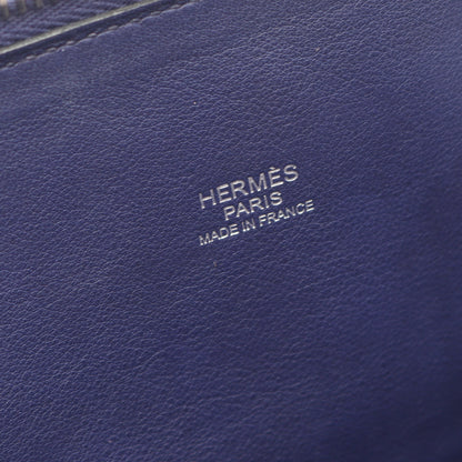 ボリード31 ブルーアンクル ハンドバッグ トリヨンクレマンス ダークブルー シルバー金具 2WAY D刻印 エルメス バッグ HERMES