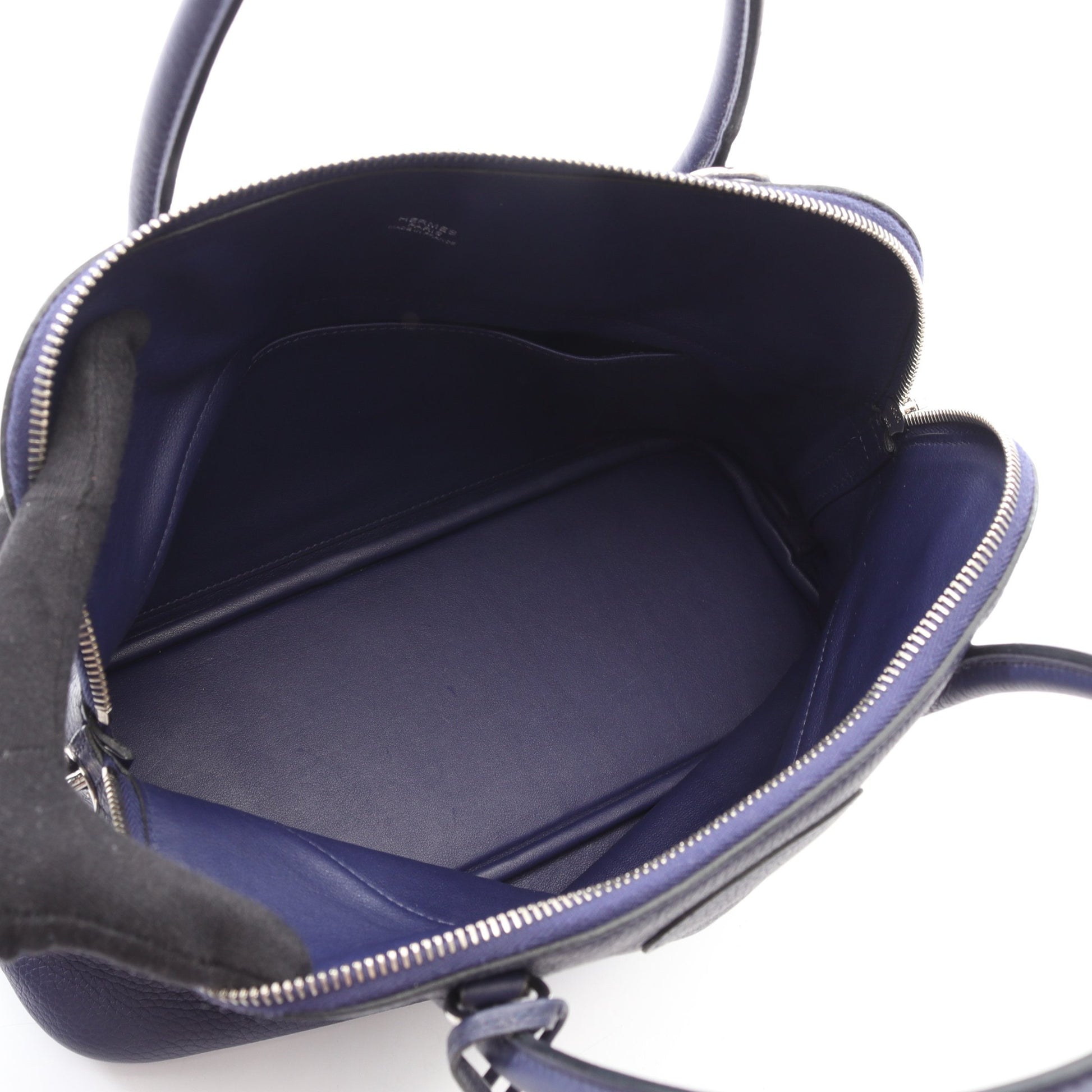 ボリード31 ブルーアンクル ハンドバッグ トリヨンクレマンス ダークブルー シルバー金具 2WAY D刻印 エルメス バッグ HERMES