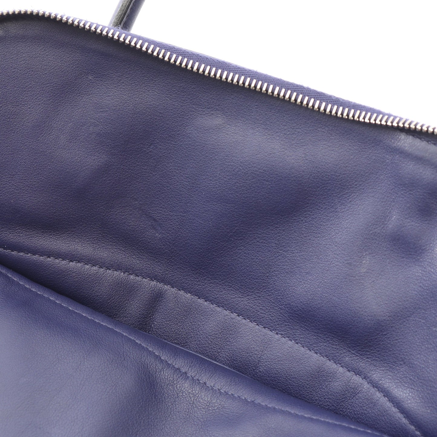 ボリード31 ブルーアンクル ハンドバッグ トリヨンクレマンス ダークブルー シルバー金具 2WAY D刻印 エルメス バッグ HERMES