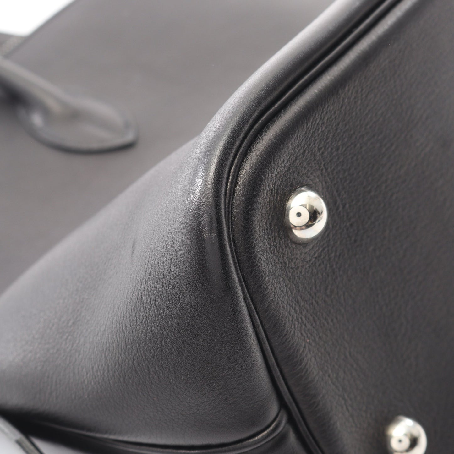 ボリード1923 30 ハンドバッグ ヴォースイフト ブラック シルバー金具 □I刻印 エルメス