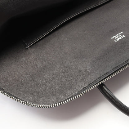 ボリード1923 30 ハンドバッグ ヴォースイフト ブラック シルバー金具 □I刻印 エルメス