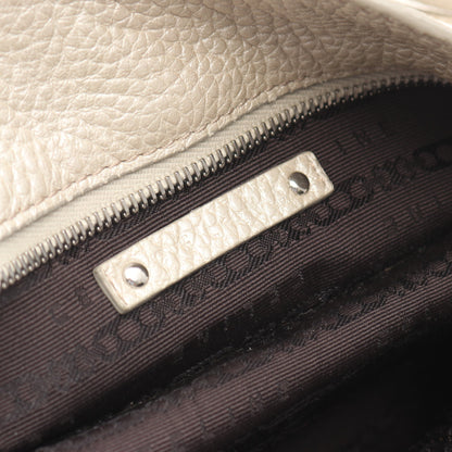 ビタースイート ハンドバッグ レザー オフホワイト メタリック セリーヌ バッグ CELINE