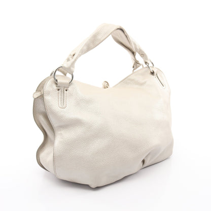 ビタースイート ハンドバッグ レザー オフホワイト メタリック セリーヌ バッグ CELINE