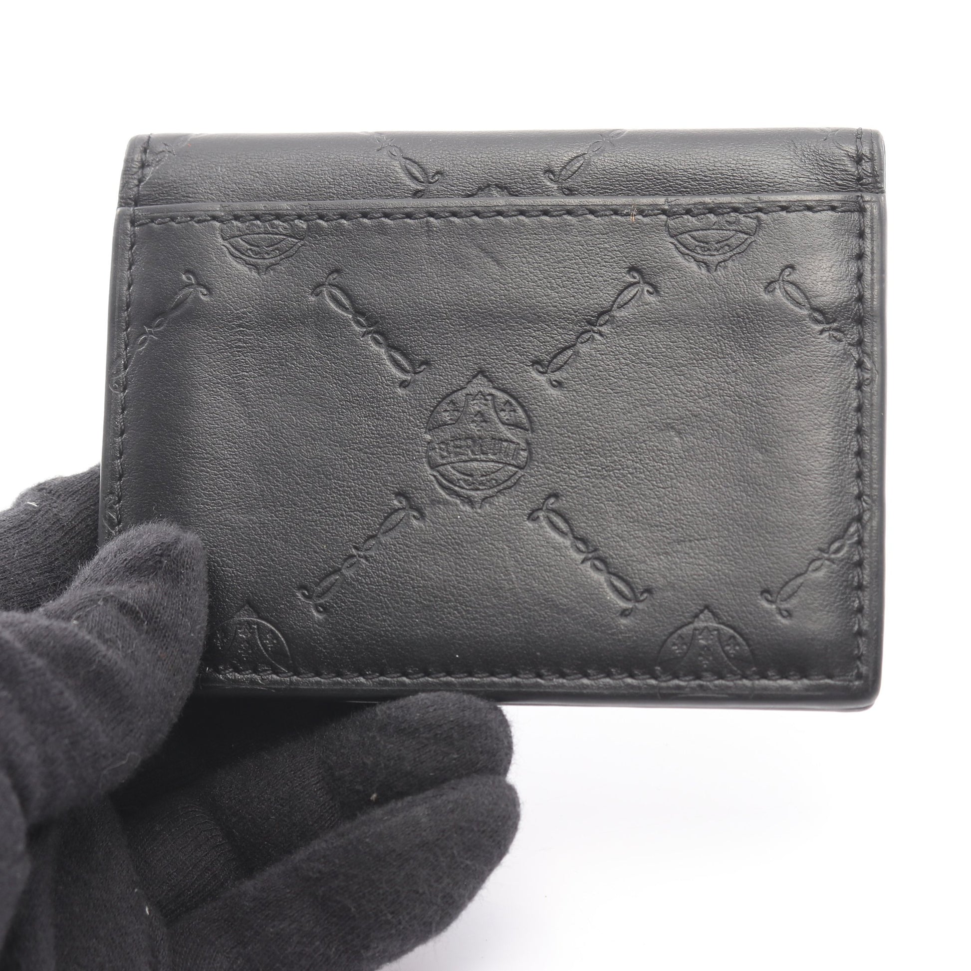 シグネチャー カードケース レザー ブラック ベルルッティ 財布・小物 Berluti
