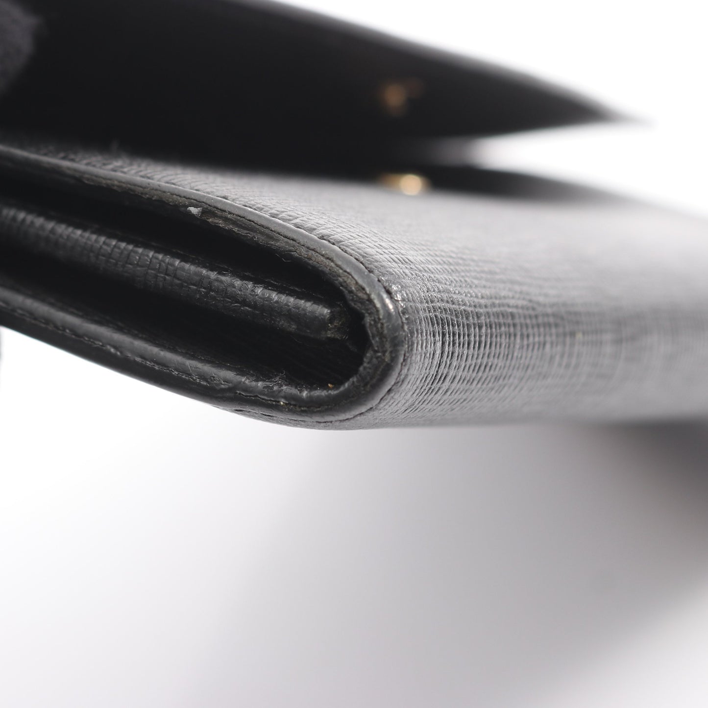 モンスター バッグバグズ 二つ折り長財布 総柄 レザー ブラック イエロー フェンディ