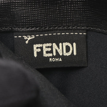 モンスター バッグバグズ 二つ折り長財布 総柄 レザー ブラック イエロー フェンディ