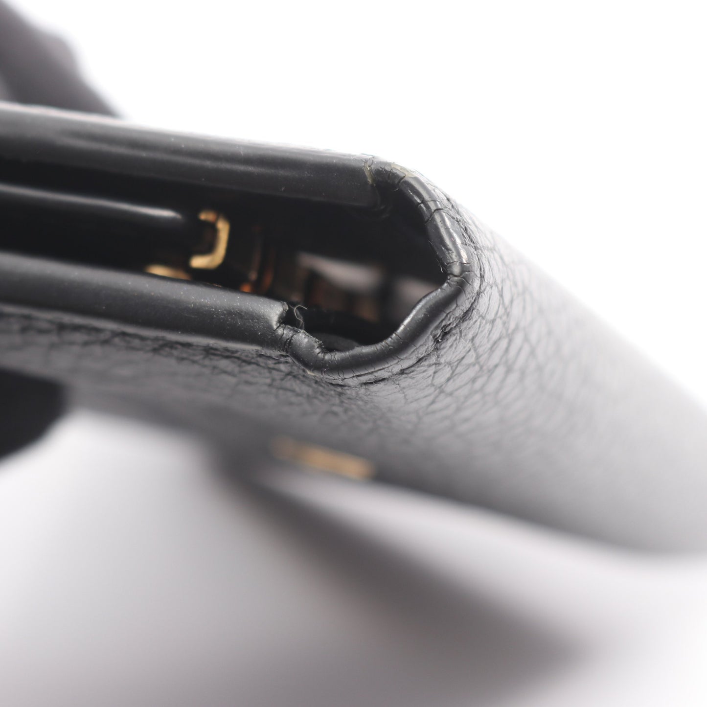 ポルトフォイユ カプシーヌ コンパクト ノワール 三つ折り財布 レザー ブラック ルイヴィトン