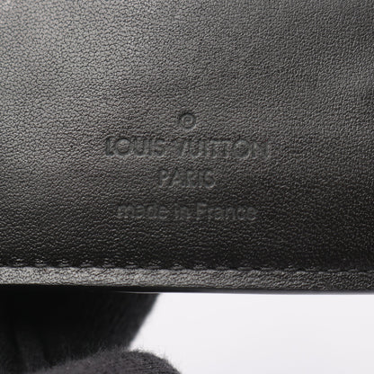 ポルトフォイユ カプシーヌ コンパクト ノワール 三つ折り財布 レザー ブラック ルイヴィトン