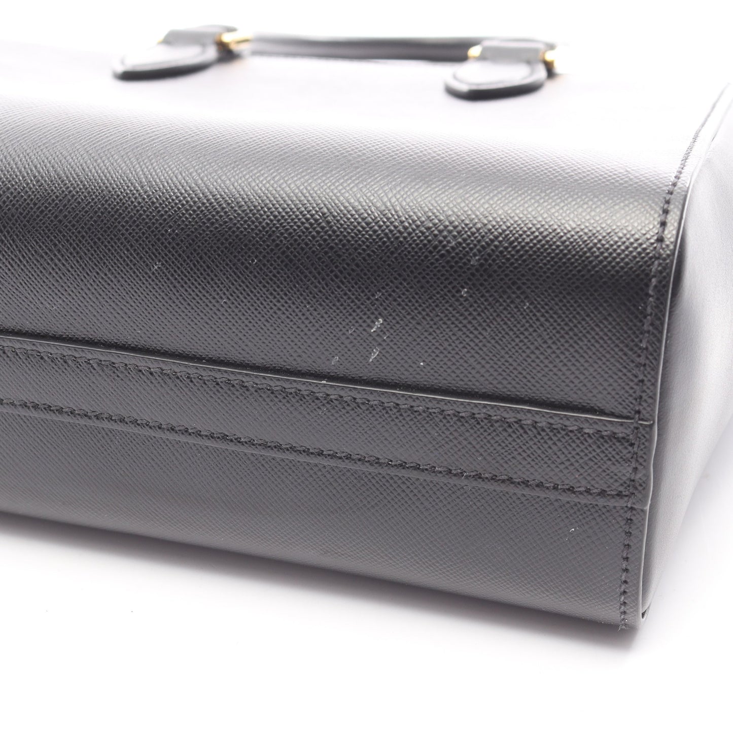 SAFFIANO ハンドバッグ サフィアーノレザー ブラック 2WAY プラダ バッグ PRADA