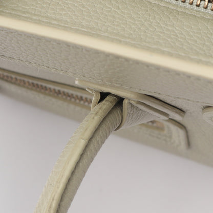 ラゲージ ナノショッパー ハンドバッグ レザー グレーグリーン セリーヌ バッグ CELINE
