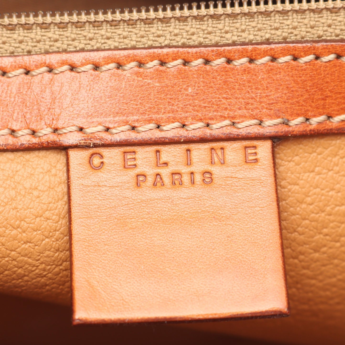 マカダム ショルダーバッグ トートバッグ PVC レザー ダークブラウン ブラウン セリーヌ バッグ CELINE