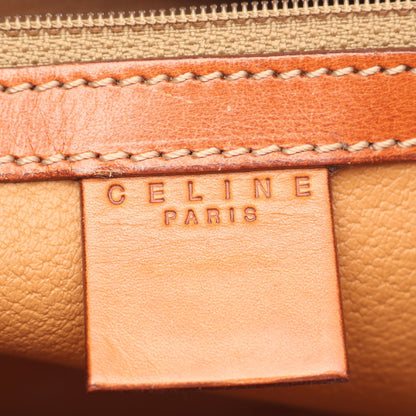 マカダム ショルダーバッグ トートバッグ PVC レザー ダークブラウン ブラウン セリーヌ バッグ CELINE