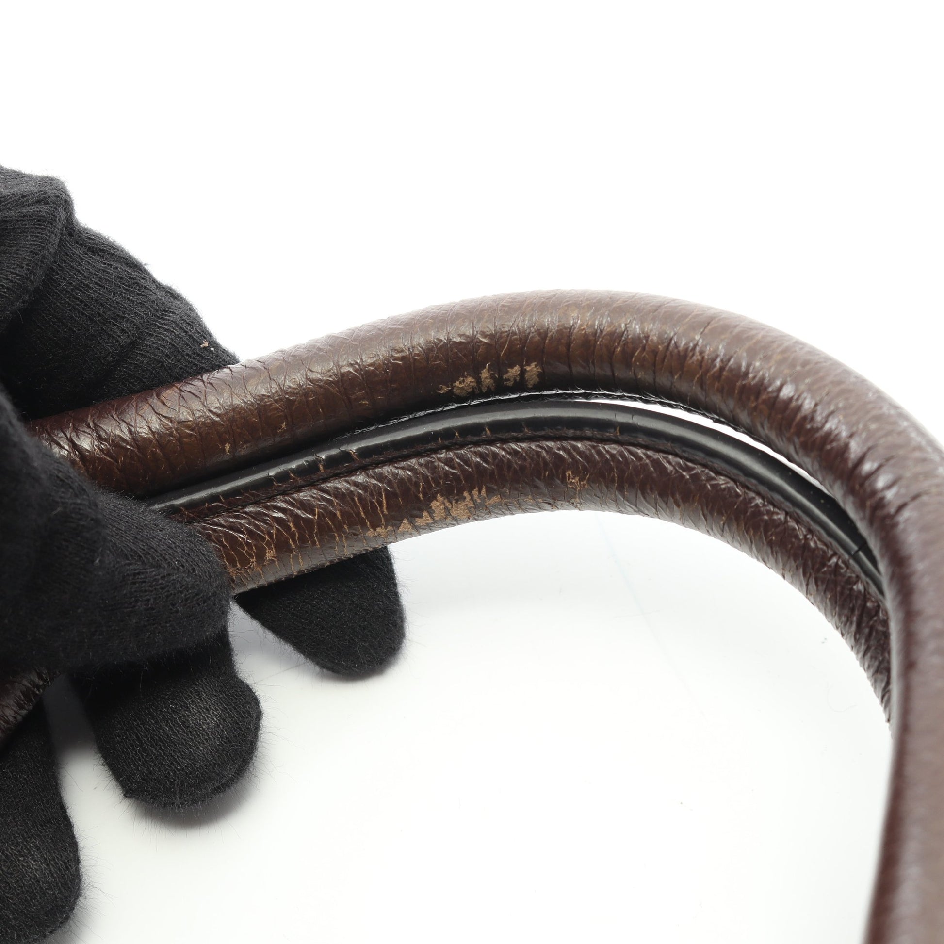 ピロー スモール ショルダーバッグ レザー ダークブラウン 2WAY セリーヌ バッグ CELINE