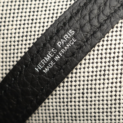 ガーデンパーティ ボヤージュ 49 エコルツ ブルーパラディ ハンドバッグ トートバッグ トワルアッシュ ネゴンダ ライトグレー ブラック マルチカラー シルバー金具 W刻印 エルメス