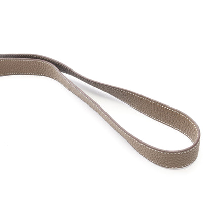 リンディ ミニ エトゥープ ショルダーバッグ トリヨンクレマンス グレーブラウン シルバー金具 D刻印 エルメス