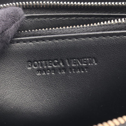 カセット ジップアラウンドウォレット マキシイントレチャート ラウンドファスナー長財布 レザー ブラック ボッテガヴェネタ 財布・小物 BOTTEGA VENETA