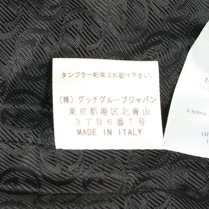 コート スタンドカラー ブラック グッチ アウター GUCCI