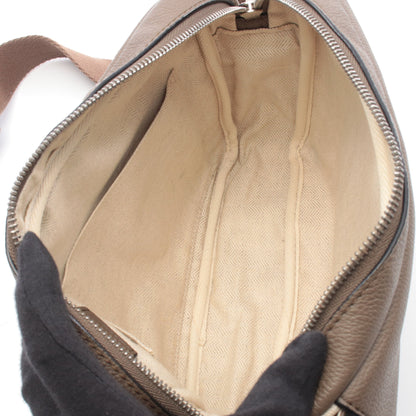 ミリタリーメッセンジャーXS ショルダーバッグ レザー グレーブラウン ロエベ バッグ LOEWE