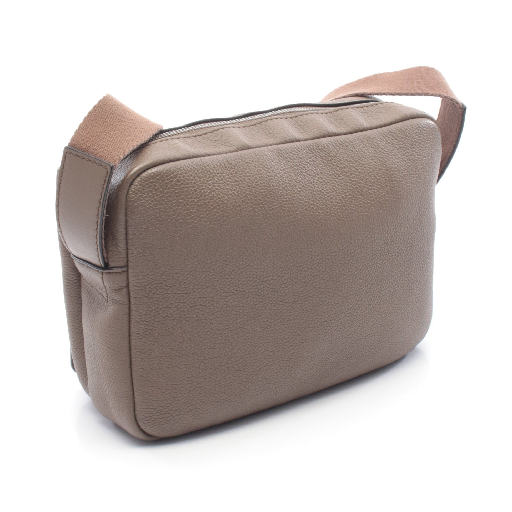 ミリタリーメッセンジャーXS ショルダーバッグ レザー グレーブラウン ロエベ バッグ LOEWE