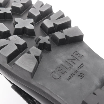 MARGARET トリオンフチェーン付き ローファー レザー ブラック セリーヌ シューズ CELINE