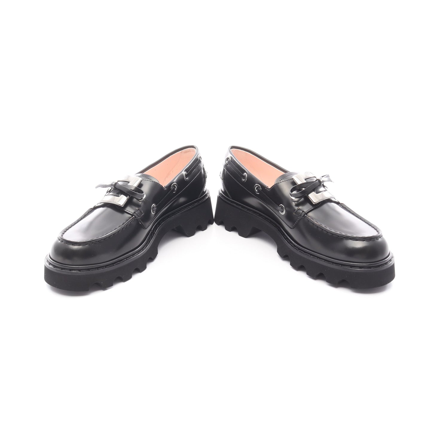 ヴィヴ レンジャー トラック メタル ローファー レザー ブラック ロジェヴィヴィエ シューズ Roger Vivier