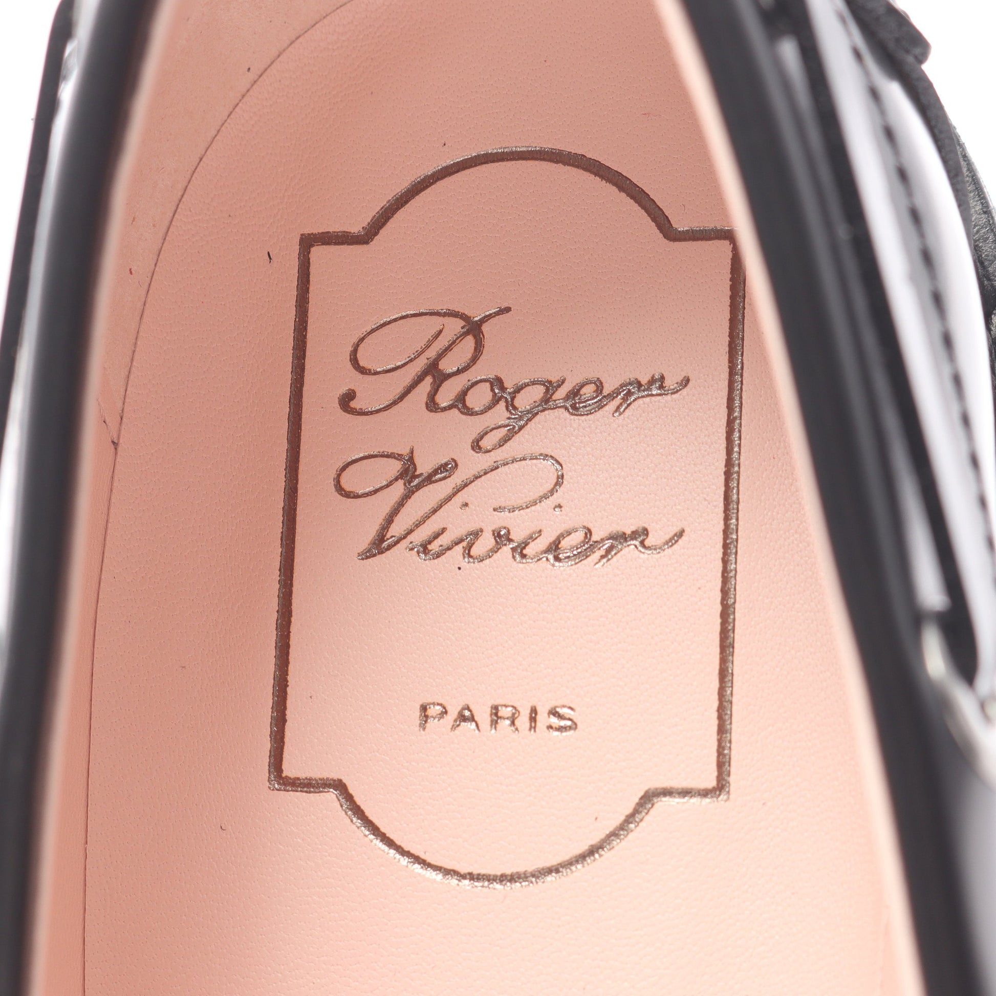 ヴィヴ レンジャー トラック メタル ローファー レザー ブラック ロジェヴィヴィエ シューズ Roger Vivier