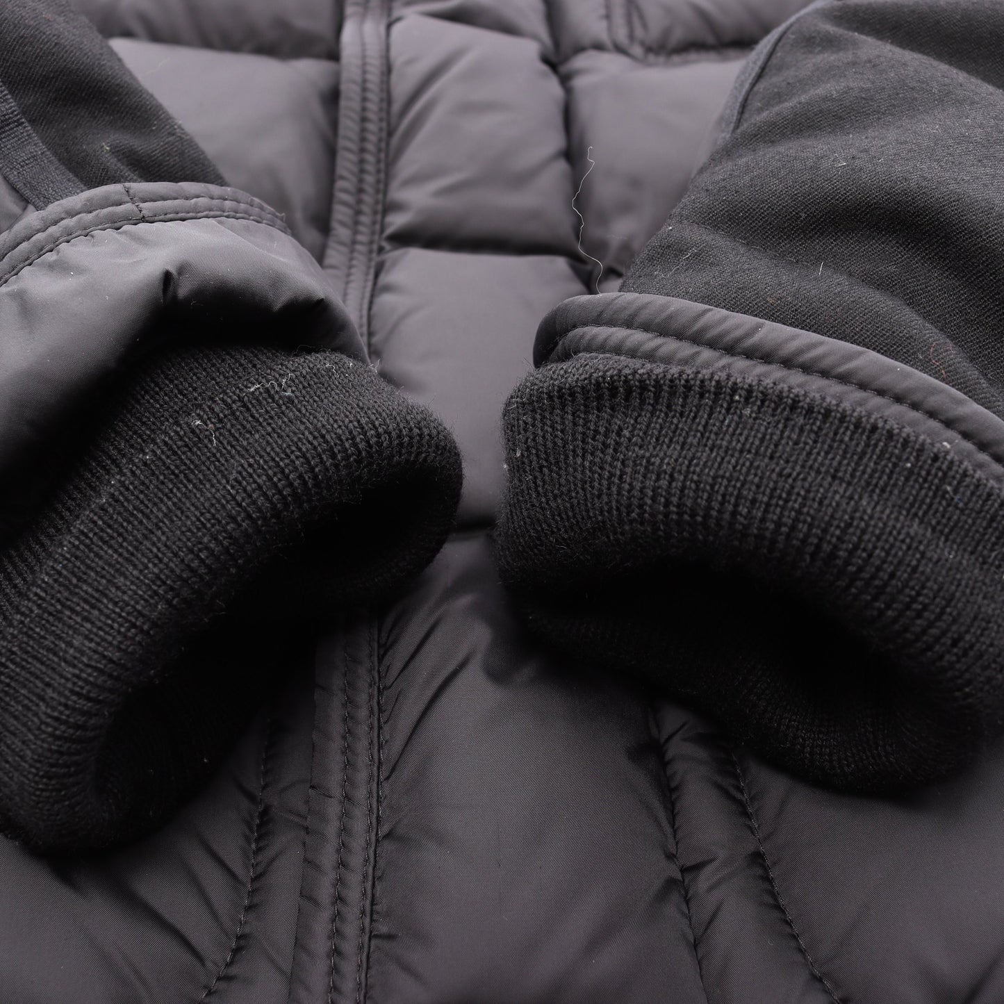 RYAN ダウンジャケット ナイロン ウール ブラック 切替 モンクレール アウター MONCLER