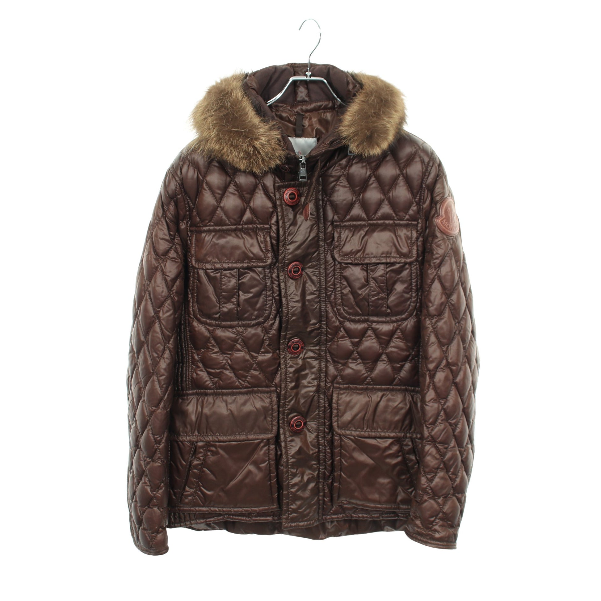 キルティング ダウンジャケット ナイロン ブラウン モンクレール アウター MONCLER