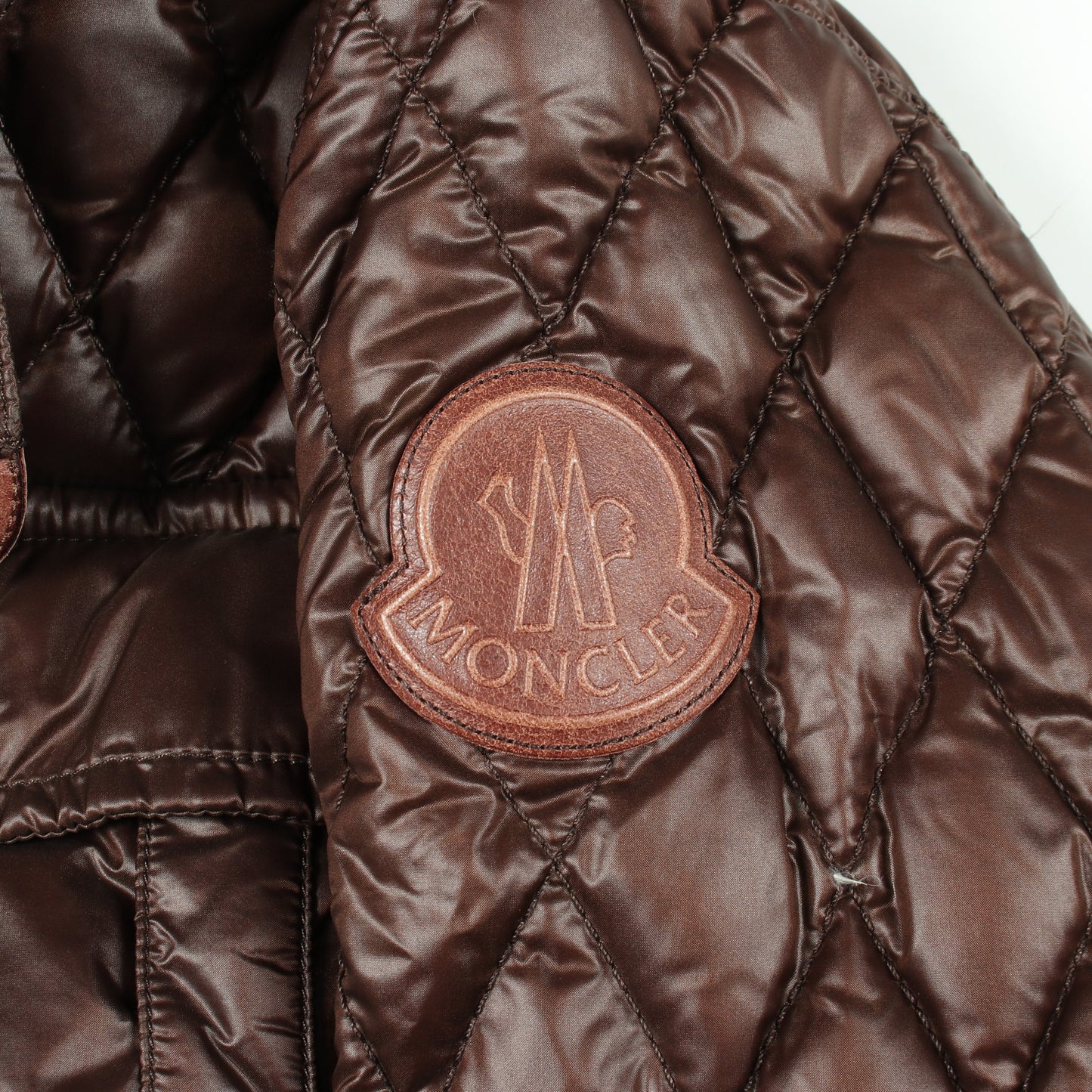 キルティング ダウンジャケット ナイロン ブラウン モンクレール アウター MONCLER