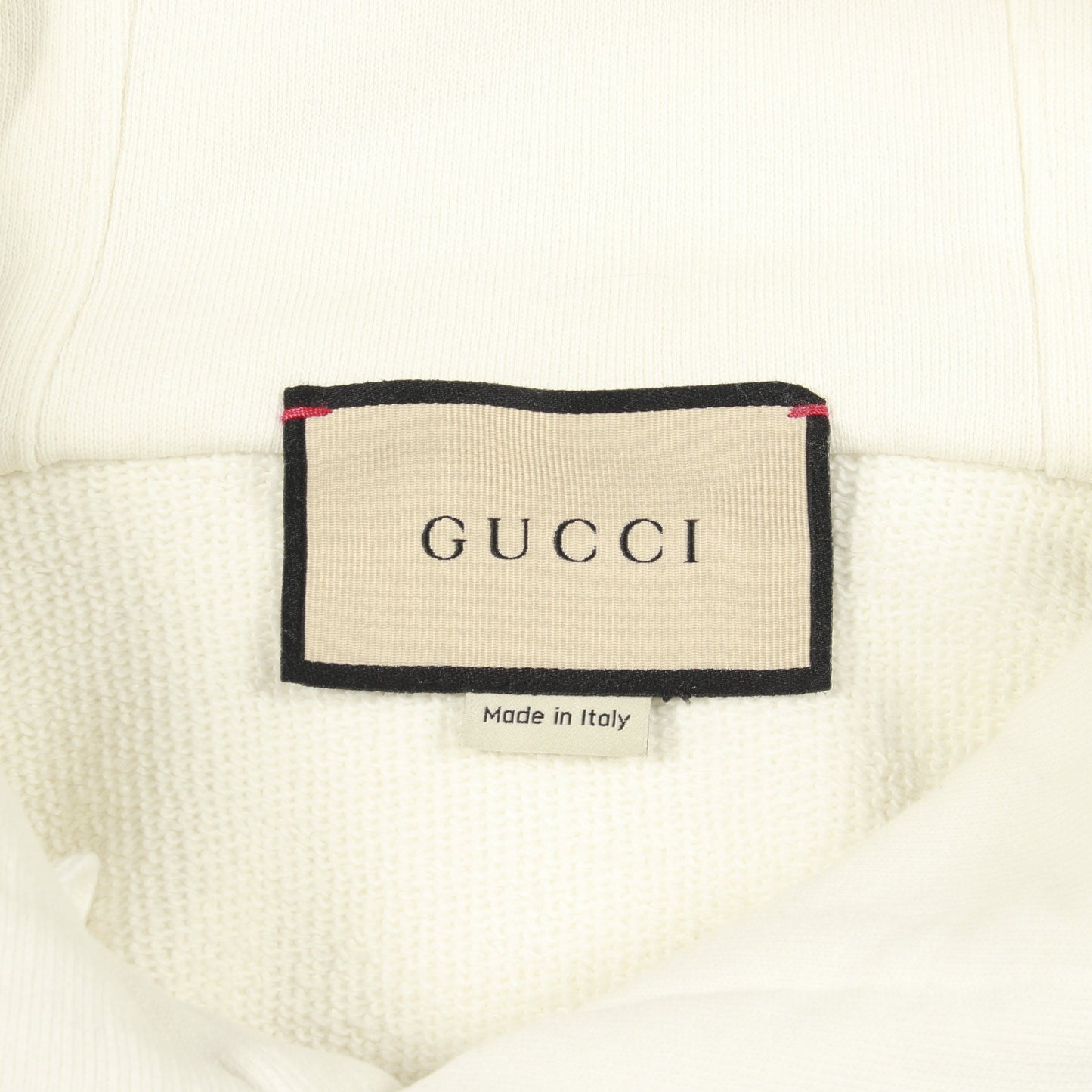 コットンジャージー フーデッド スウェットシャツ プルオーバーパーカー コットン オフホワイト マルチカラー グッチ トップス GUCCI