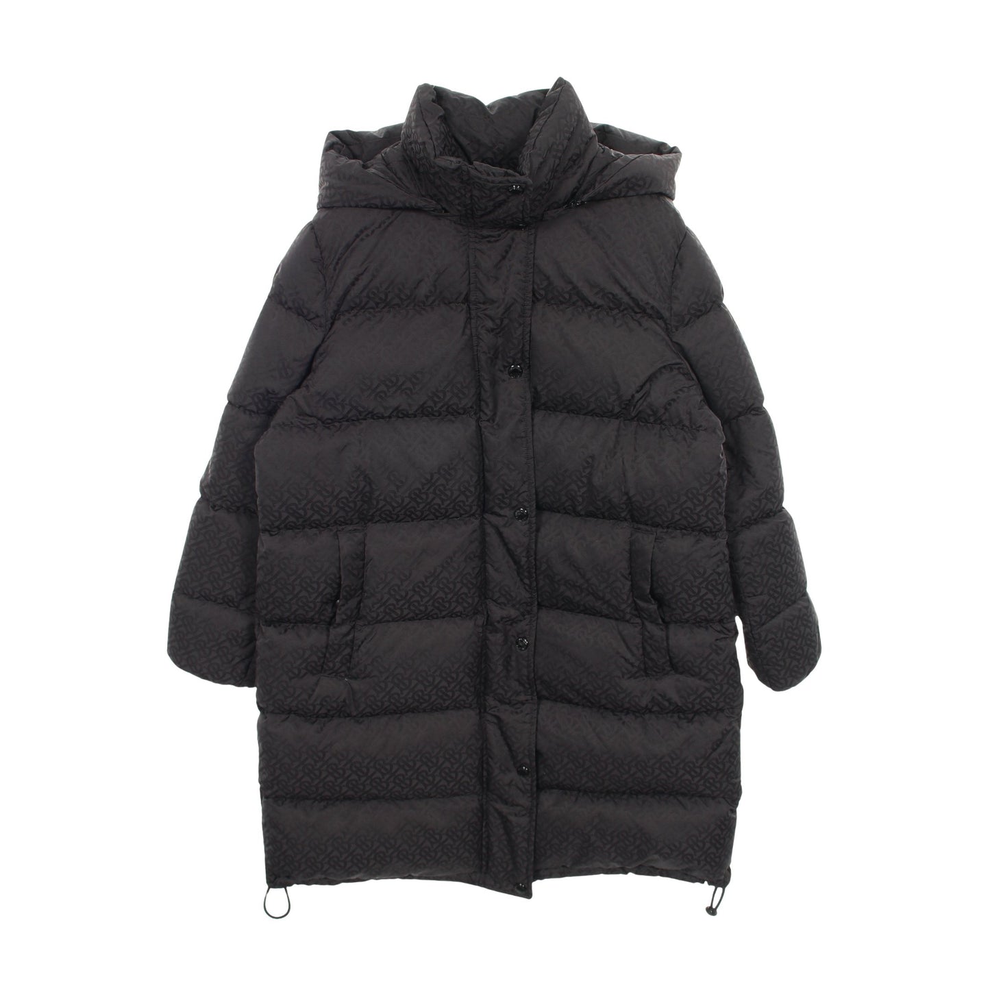 TBモノグラム ダウンコート ナイロン ブラック バーバリー アウター BURBERRY