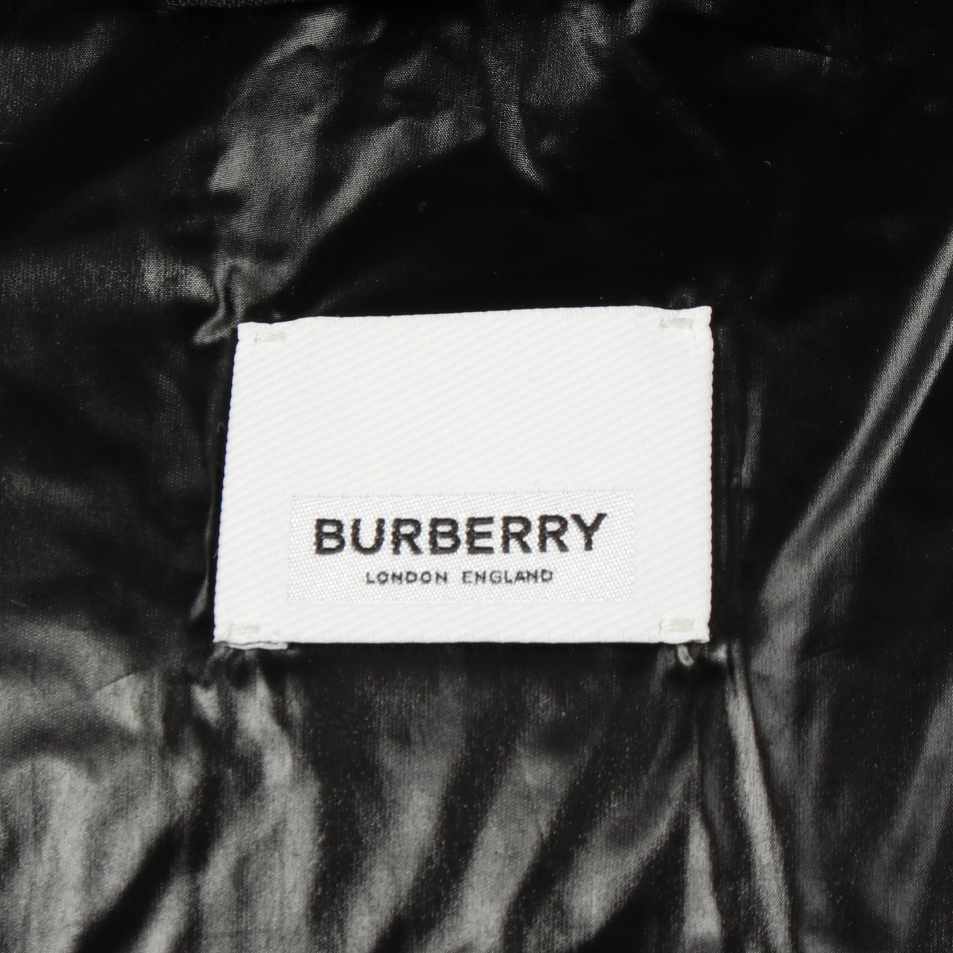 TBモノグラム ダウンコート ナイロン ブラック バーバリー アウター BURBERRY