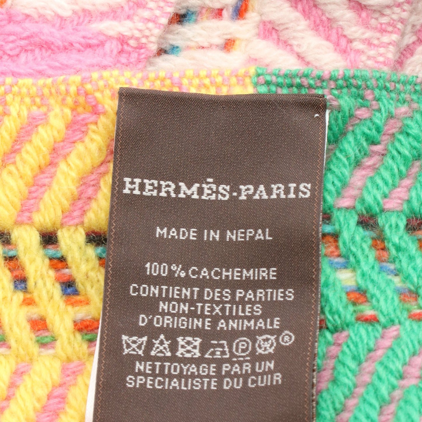 ストール カシミヤ マルチカラー エルメス 財布・小物 HERMES