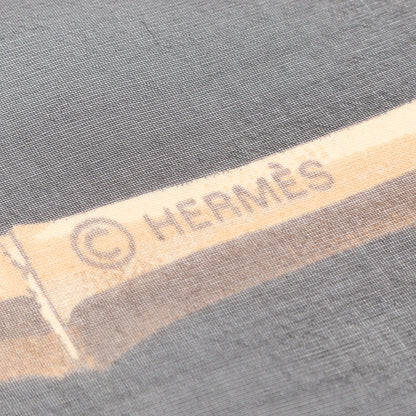 ショールカレ140 モスリン SERENITE スカーフ ショール シルク ブラック マルチカラー エルメス 財布・小物 HERMES