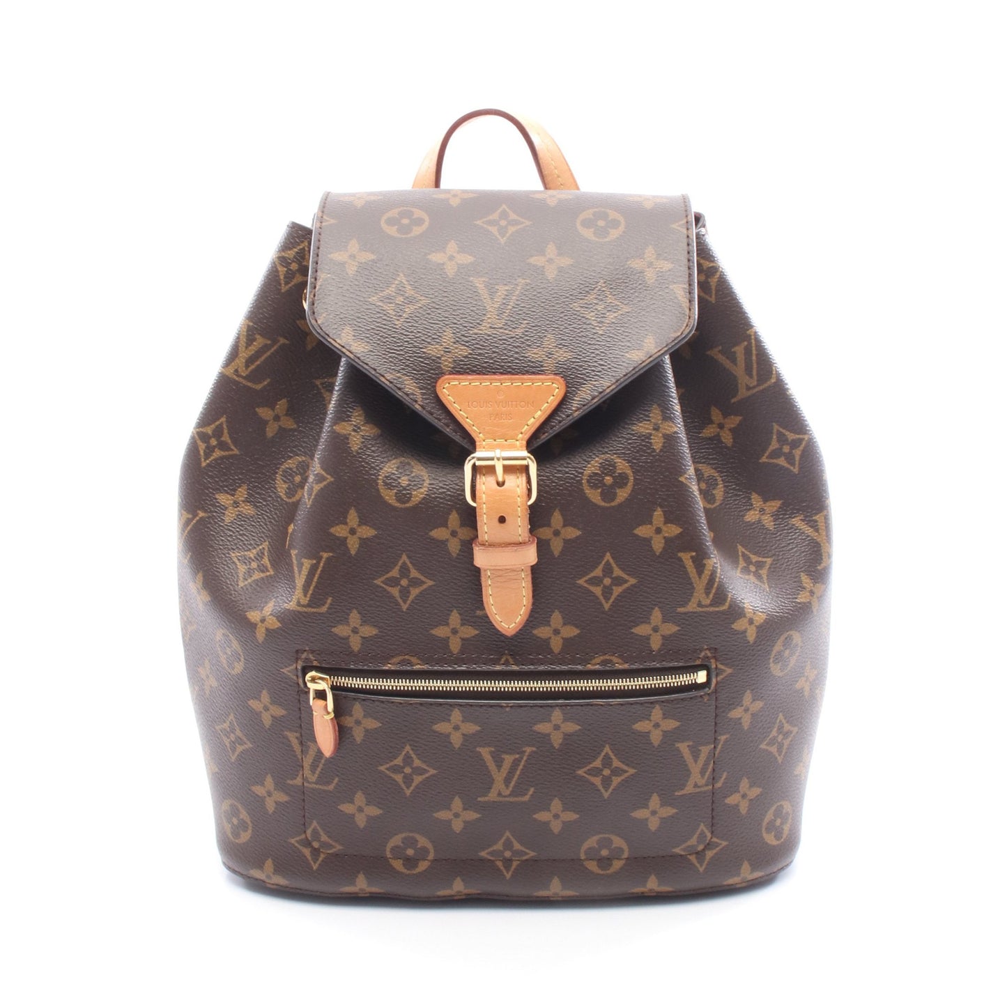 モンスリ NM PM モノグラム バックパック リュックサック PVC レザー ブラウン ルイヴィトン バッグ LOUIS VUITTON