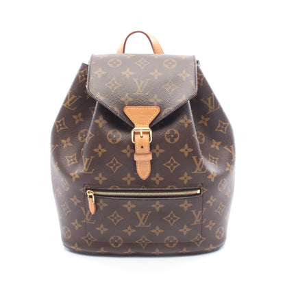 モンスリ NM PM モノグラム バックパック リュックサック PVC レザー ブラウン ルイヴィトン バッグ LOUIS VUITTON