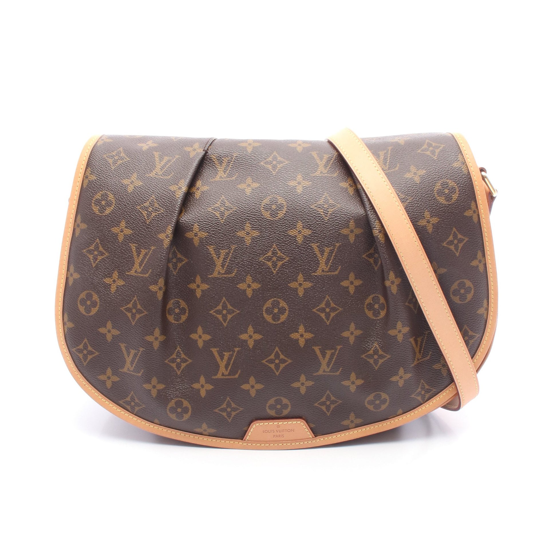 メニルモンタンMM モノグラム ショルダーバッグ PVC レザー ブラウン ルイヴィトン バッグ LOUIS VUITTON