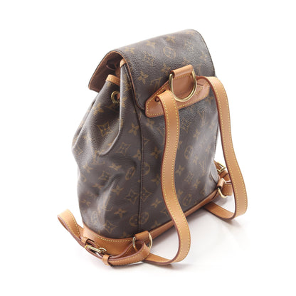 モンスリMM モノグラム バックパック リュックサック PVC レザー ブラウン ルイヴィトン バッグ LOUIS VUITTON