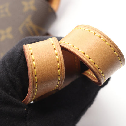 モンスリMM モノグラム バックパック リュックサック PVC レザー ブラウン ルイヴィトン バッグ LOUIS VUITTON