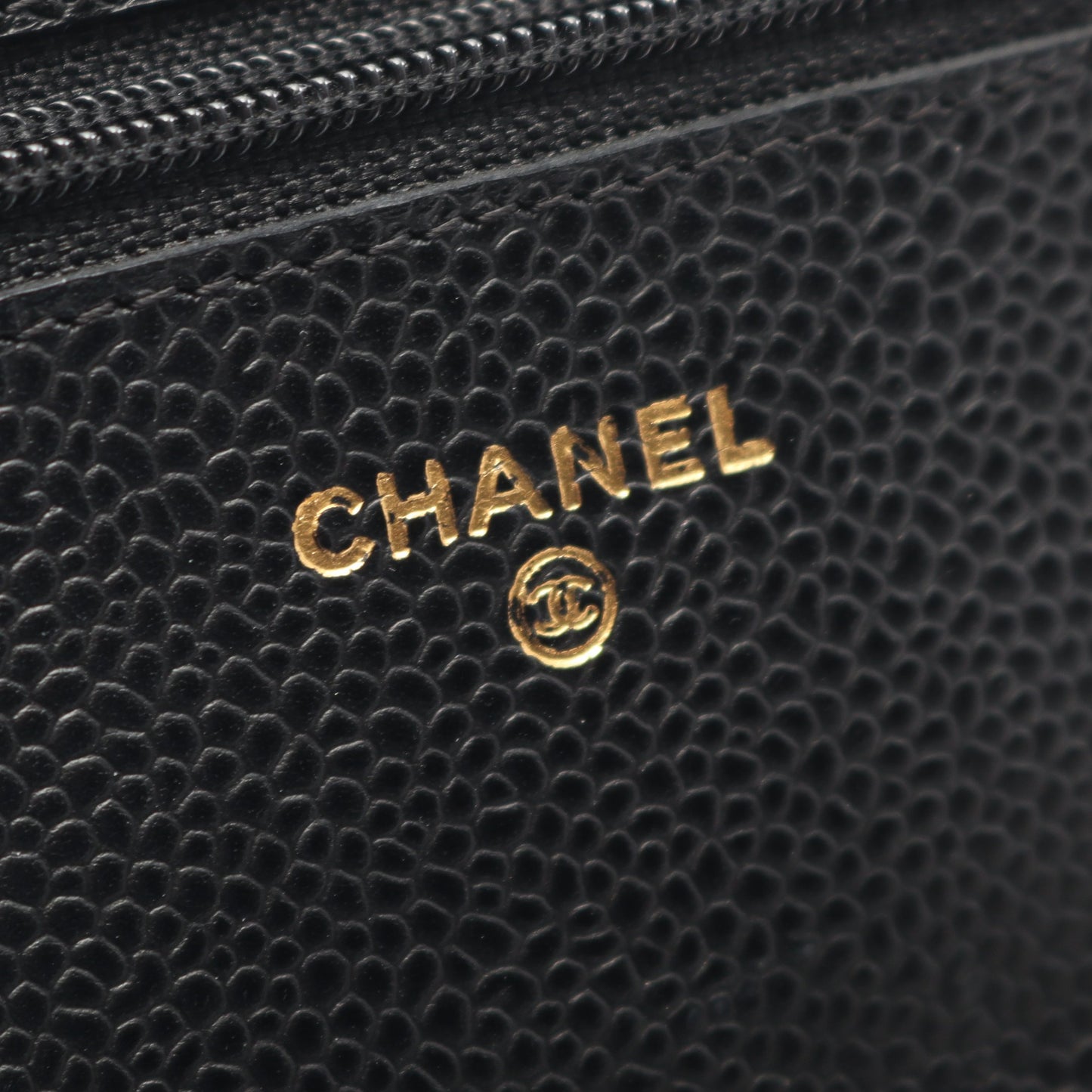 マトラッセ チェーンウォレット キャビアスキン ブラック ゴールド金具 シャネル バッグ CHANEL