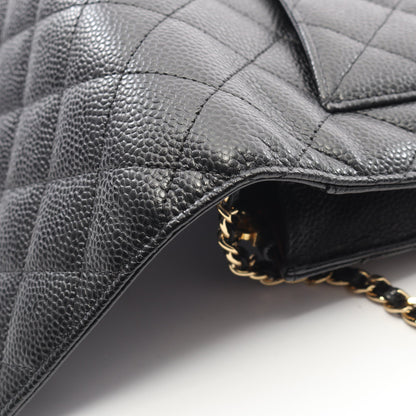 マトラッセ チェーンウォレット キャビアスキン ブラック ゴールド金具 シャネル バッグ CHANEL