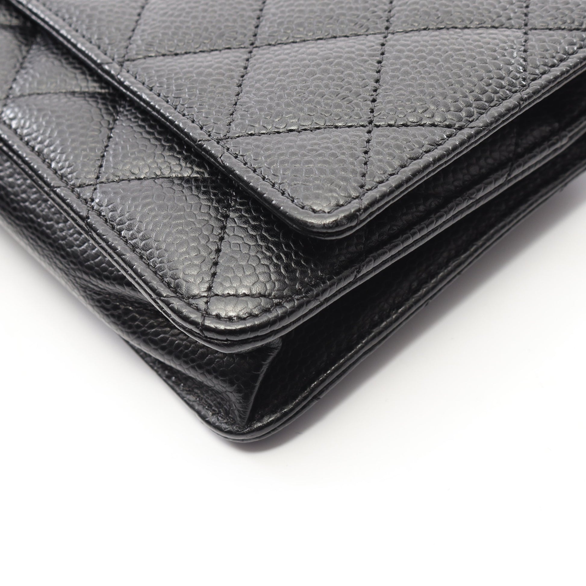 マトラッセ チェーンウォレット キャビアスキン ブラック ゴールド金具 シャネル バッグ CHANEL