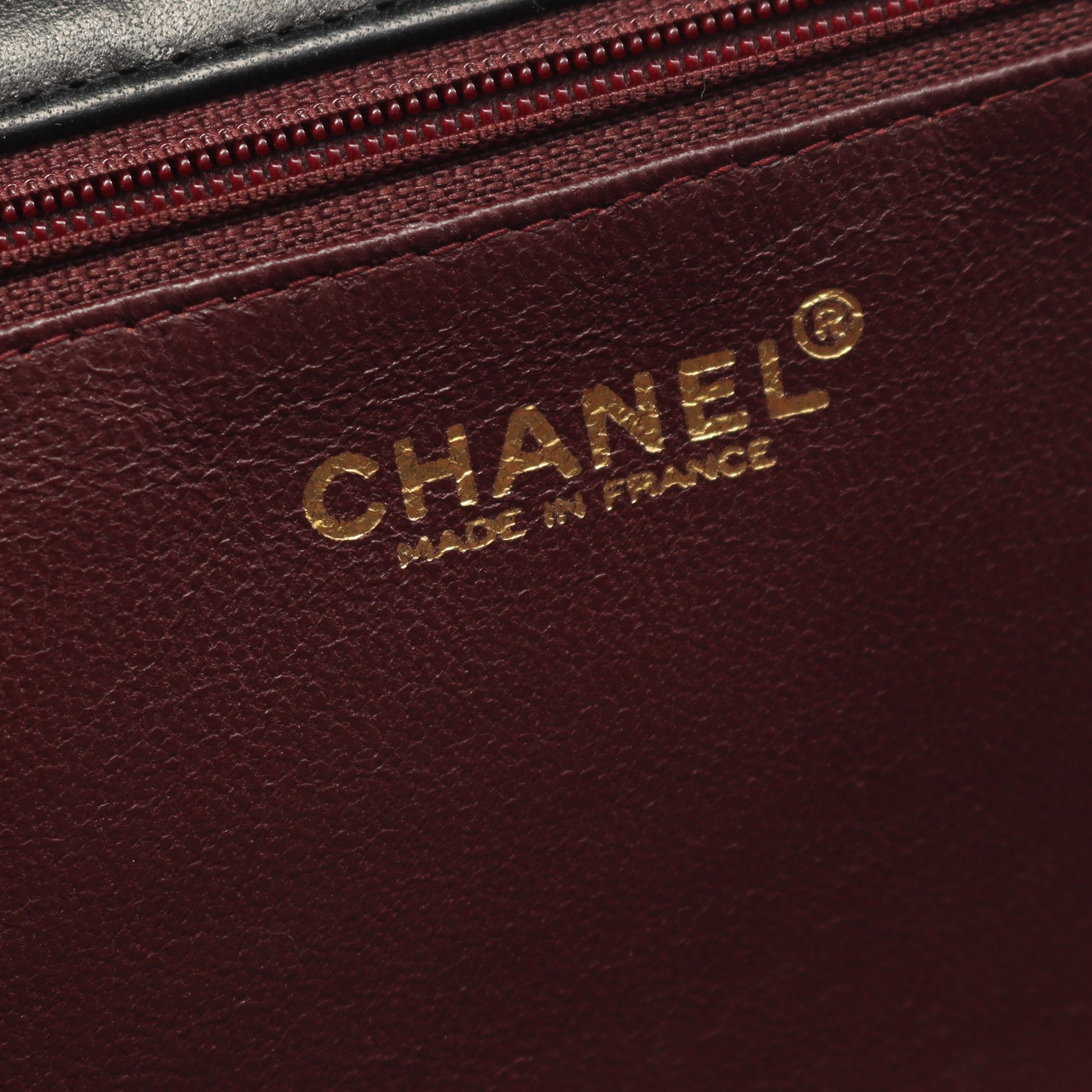 マトラッセ フルフラップ チェーンショルダーバッグ ラムスキン ブラック ゴールド金具 シャネル バッグ CHANEL