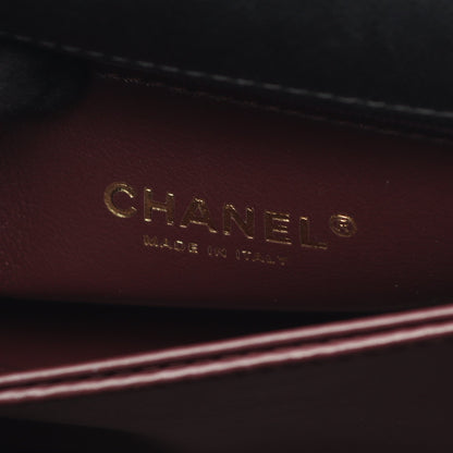 ココハンドル フラップ マトラッセ ハンドバッグ キャビアスキン ブラック ゴールド金具 2WAY シャネル バッグ CHANEL