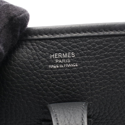 エヴリン 3 トロワ PM ショルダーバッグ トリヨンクレマンス ブラック シルバー金具 K刻印 エルメス バッグ HERMES