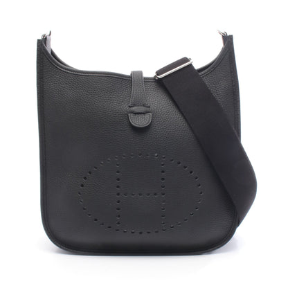 エヴリン 3 トロワ PM ショルダーバッグ トリヨンクレマンス ブラック シルバー金具 K刻印 エルメス バッグ HERMES