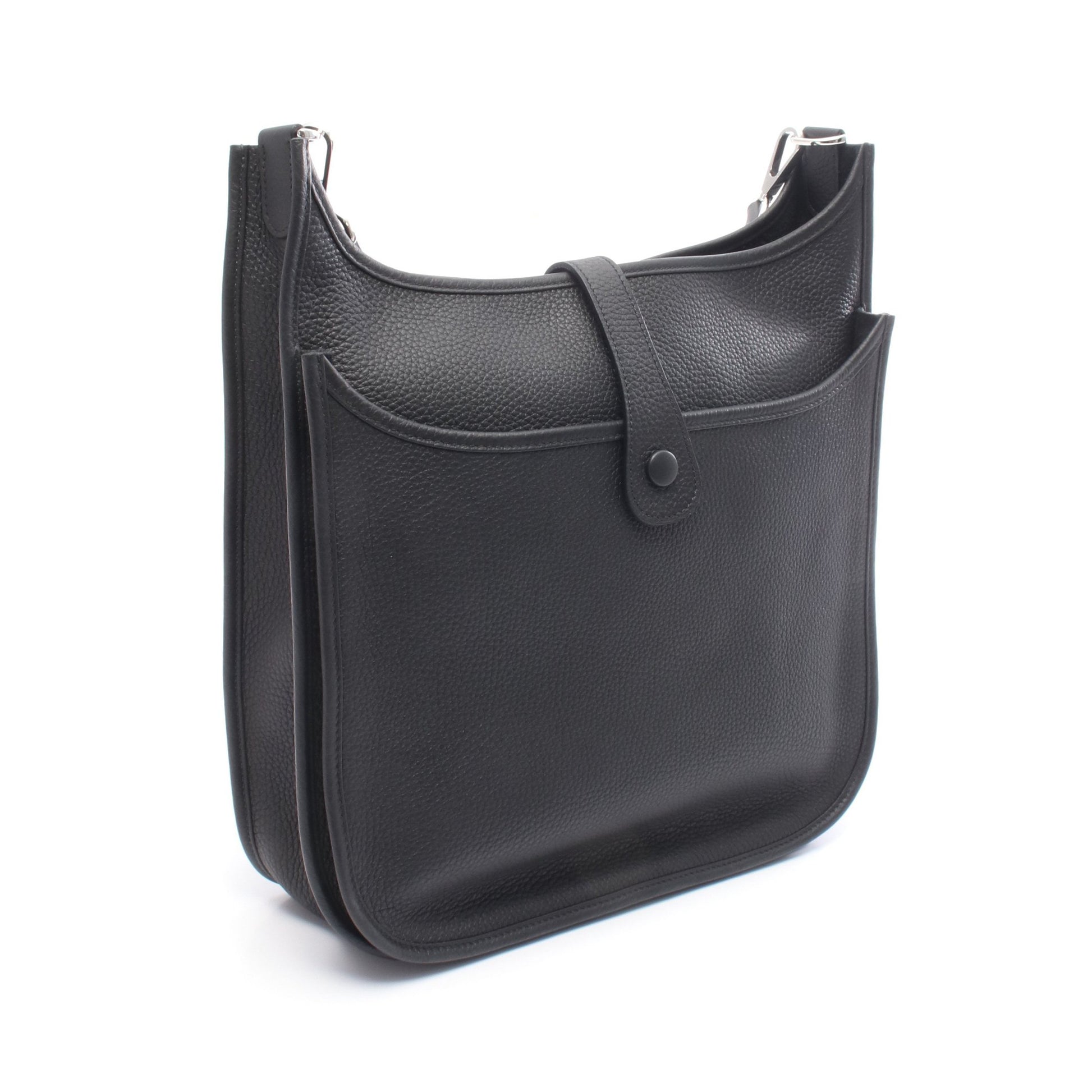 エヴリン 3 トロワ GM ショルダーバッグ トリヨンクレマンス ブラック シルバー金具 W刻印 エルメス バッグ HERMES