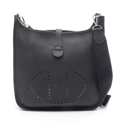 エヴリン 3 トロワ GM ショルダーバッグ トリヨンクレマンス ブラック シルバー金具 W刻印 エルメス バッグ HERMES