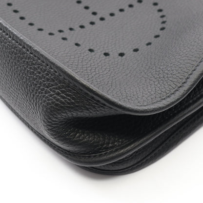 エヴリン 3 トロワ PM ショルダーバッグ トリヨンクレマンス ブラック シルバー金具 U刻印 エルメス バッグ HERMES